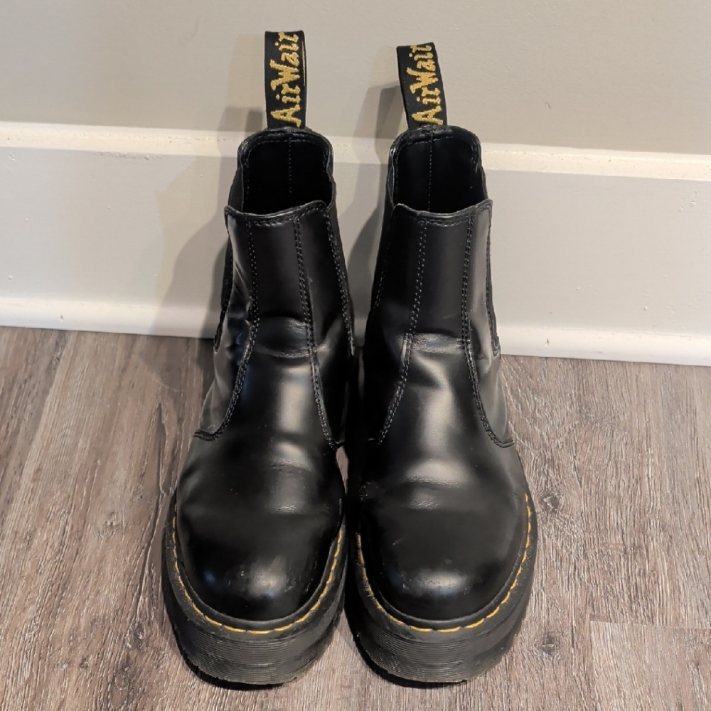 Dr. Martens Black Leather Ankle Boots